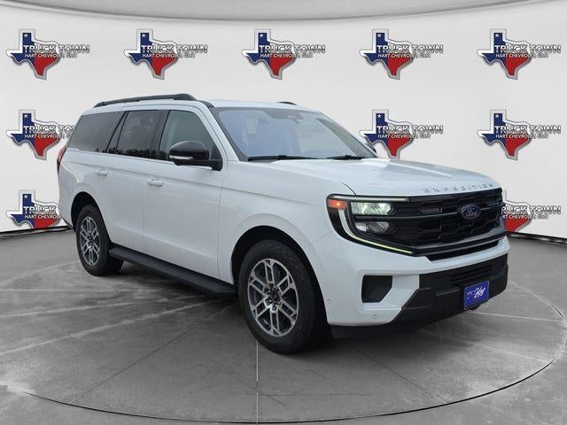2025 Ford Expedition Active in White — front three-quarter view