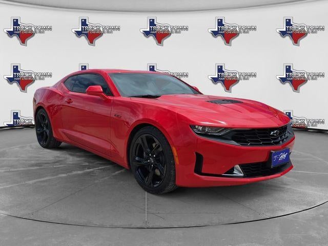 2023 Chevrolet Camaro LT1 in Red Hot — front three-quarter view