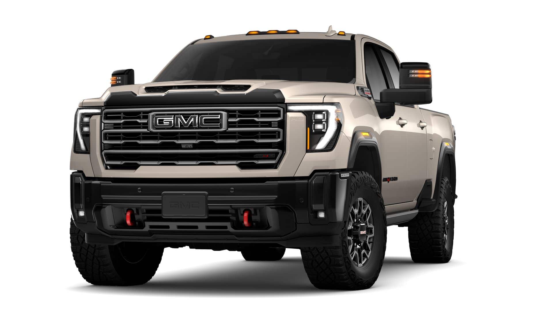 2026 GMC Sierra 2500 HD AT4X in Coastal Dune — front three-quarter view