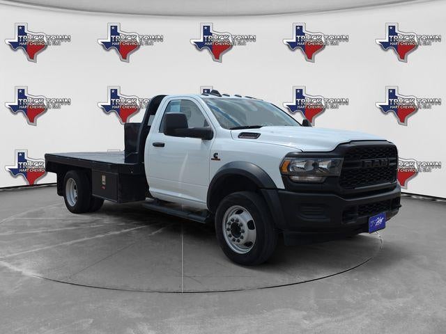 2024 RAM 5500 Chassis Cab Tradesman in White — front three-quarter view